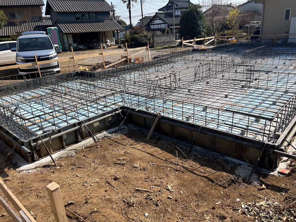 立上り筋配筋状況